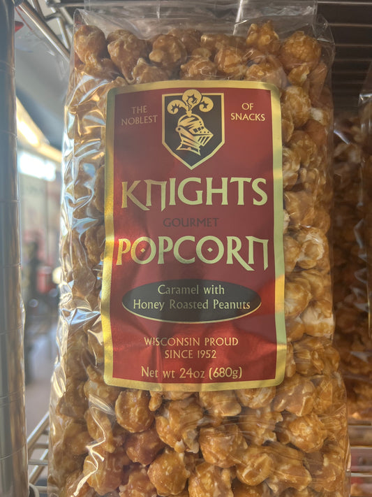 English Toffee Caramel Corn with Honey Roasted Peanuts